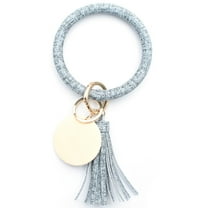 Stylish Bracelets for Women - Cute Beaded Key Ring Bangle Wristlet - Versatile Silicone Chains Bracelet - SilKeychain Accessory for Everyday Use