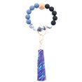 thumbnail image 1 of SilKeychain Bracelet Wristlet Key Ring Silicone Beaded Bangle Cute Key Chains For Women Shoulder Necklace Bridal, 1 of 1