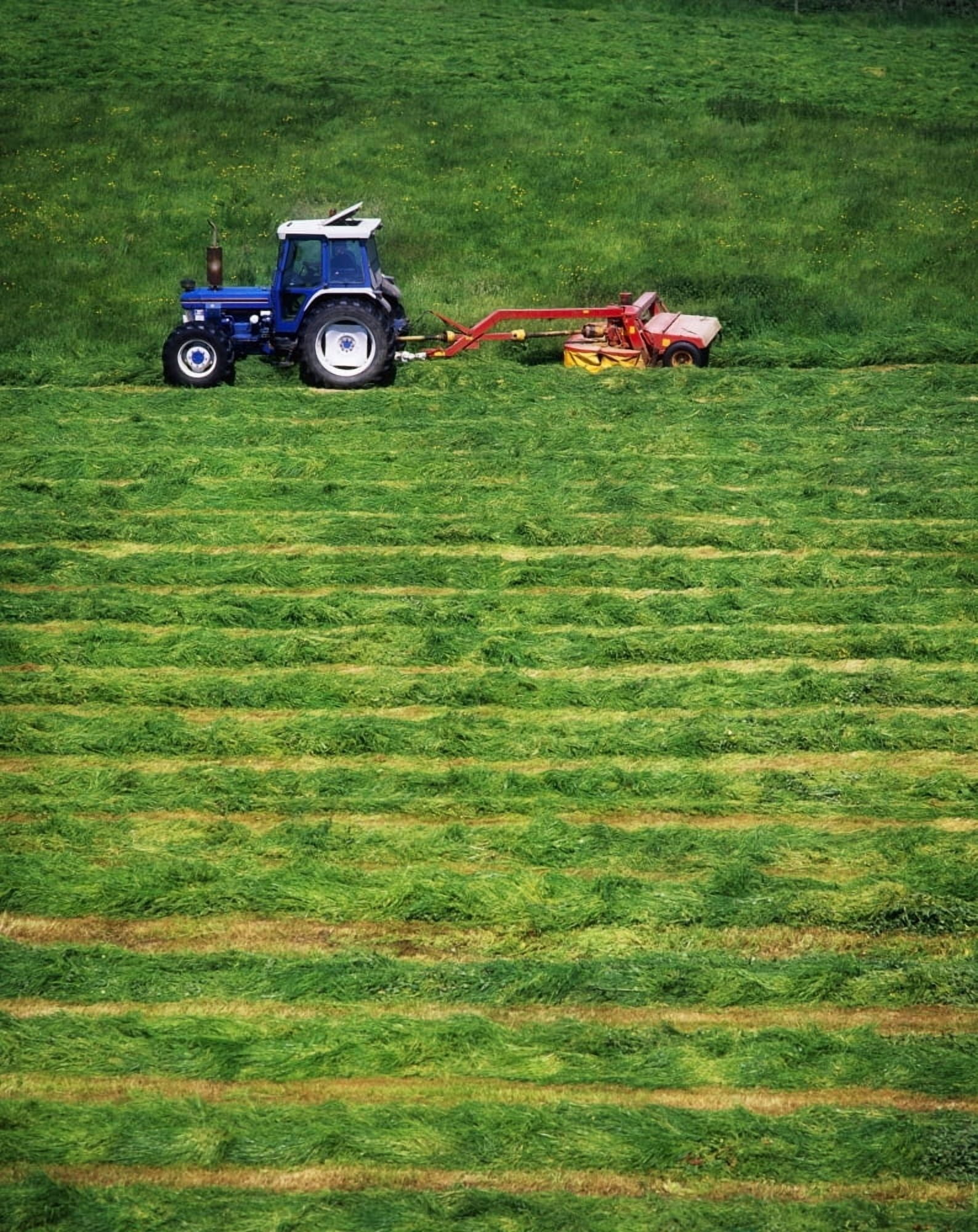 Silage Making Ireland Canvas Art - The Irish Image Collection Design Pics (13 x 17)