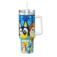 thumbnail image 1 of Silaia Bluey Print 40OZ Ice Bully With Handle,40 oz Insulated Tumbler With Lid And Straw,Stainless Steel Tumblers Cup,Portable for Travel, Gym, Home, and Outdoor Activities, 1 of 8