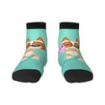 thumbnail image 1 of Silaia Bluey Print Adult Socks,Ankle Athletic Running Socks,Cushioned Breathable Low Cut Sports Tab Socks for Men and Women,Moisture-Wicking Crew Socks, 1 of 7