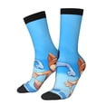 thumbnail image 1 of Silaia Bluey Print Adult Socks, Athletic Socks, Mens and Womens Crew Cushion Socks,Work Athletic Running Socks,Casual Breathable Socks, 1 of 6