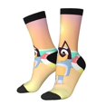 thumbnail image 1 of Silaia Bluey Print Adult Socks, Athletic Socks, Mens and Womens Crew Cushion Socks,Work Athletic Running Socks,Casual Breathable Socks, 1 of 6