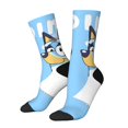 thumbnail image 1 of Silaia Bluey Print Adult Socks, Athletic Socks, Mens and Womens Crew Cushion Socks,Work Athletic Running Socks,Casual Breathable Socks, 1 of 6