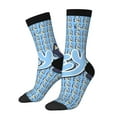 thumbnail image 1 of Silaia Bluey Print Adult Socks, Athletic Socks, Mens and Womens Crew Cushion Socks,Work Athletic Running Socks,Casual Breathable Socks, 1 of 1