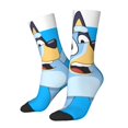 thumbnail image 1 of Silaia Bluey Print Adult Socks, Athletic Socks, Mens and Womens Crew Cushion Socks,Work Athletic Running Socks,Casual Breathable Socks, 1 of 6