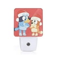 thumbnail image 1 of Silaia Bluey Print LED Dimmable Night Light, Plug in Night Light with Dusk to Dawn Sensor,Efficient Decor Desk Lamp,Bright Mini Wall Night Light for Kids Room, Stairway-UK, 1 of 7