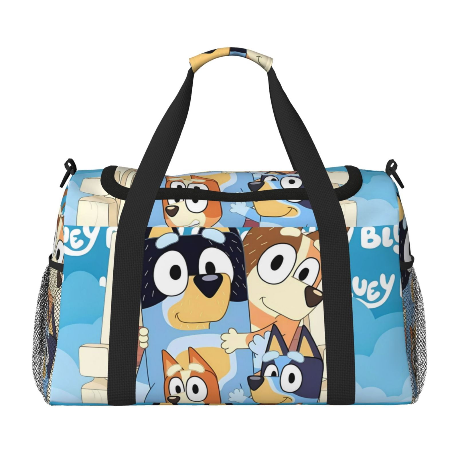 Silaia Bluey Print Travel Duffle Bag,Weekender Bag Carry On Tote Bags,Sport Gym Bag, Hospital Bag for Labor and Delivery, Overnight Bag Luggage Bag