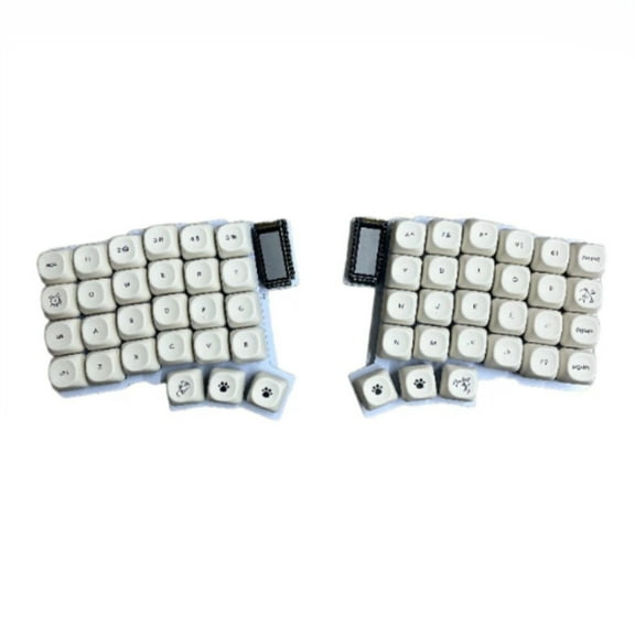 Silakka54 Split Ergonomic Wireless Mechanical Keyboard,Hot-Swappable Keyboard with QMK & VIA Support