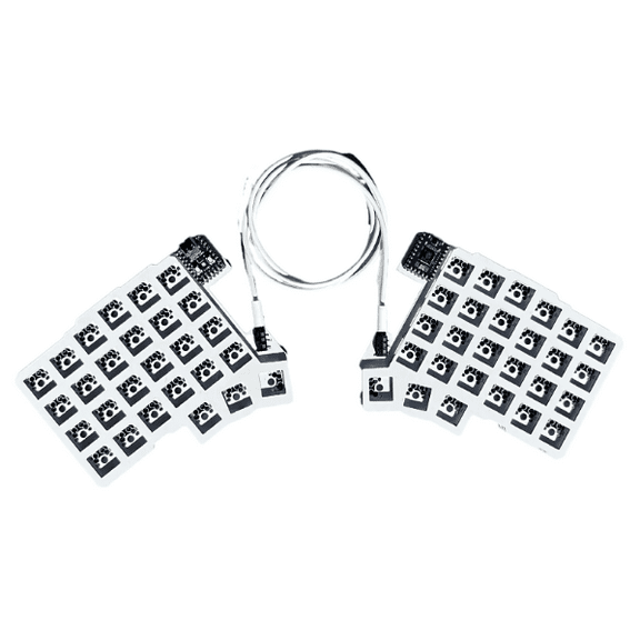 Silakka54 Split Keyboard Wired Hot Swap Support QMK/VIAL Keyboard Ergonomics RP2040zero Customized PC Gamer Accessories
