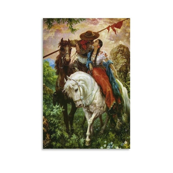 Silanod Artist Jesus Helguera Mexican Vintage Oil Painting Wall Art Posters For Room Aesthetic Poster For Bedroom Bathroom Living Room Office Kitchen Decor