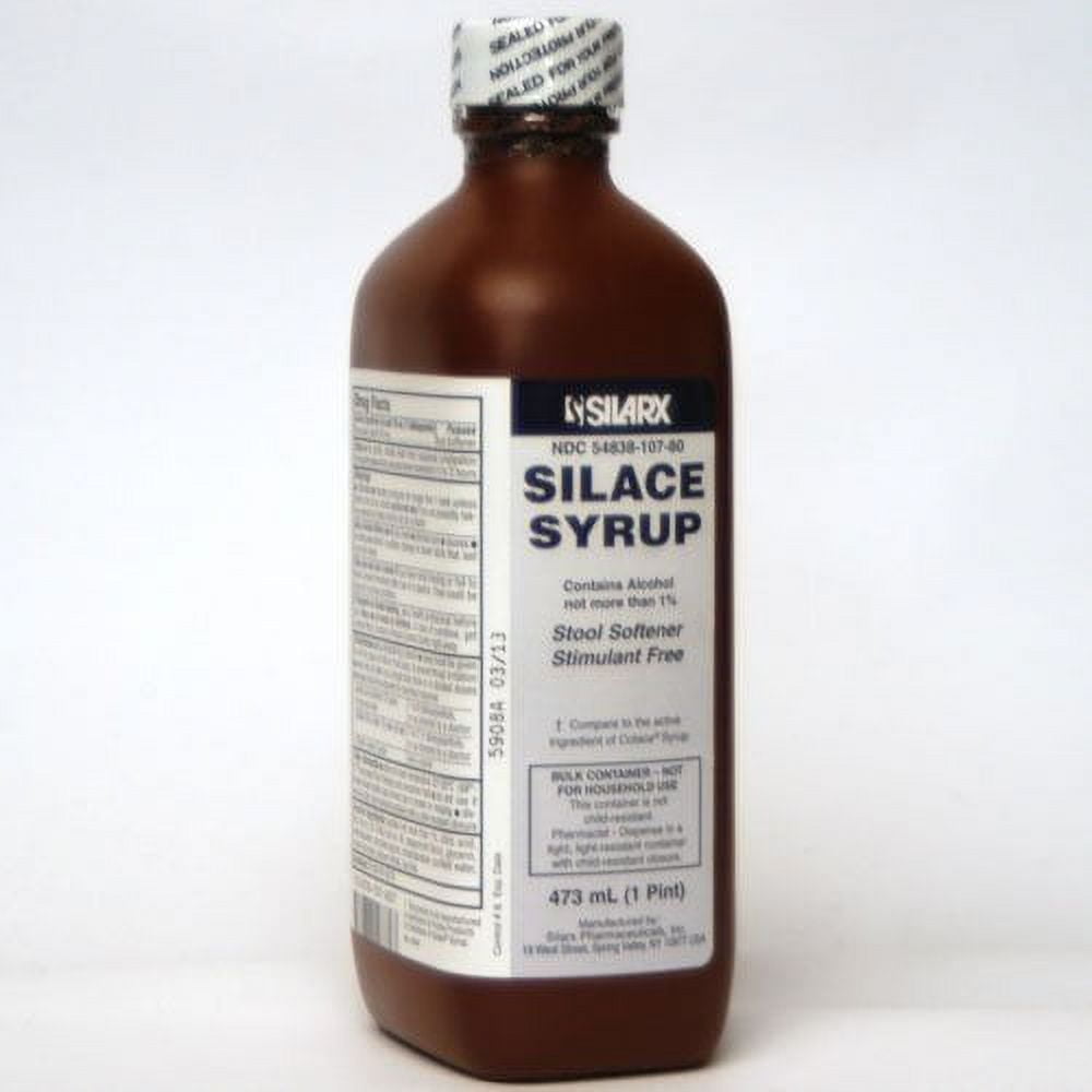 Silarx Silace Docusate Sodium Stool Softener Syrup, 16 Fl. Oz