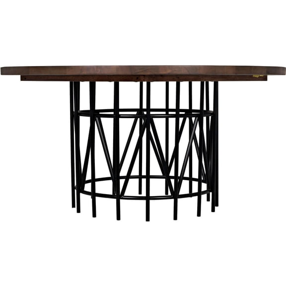 Silberman Walnut Dining Table with Steel Base