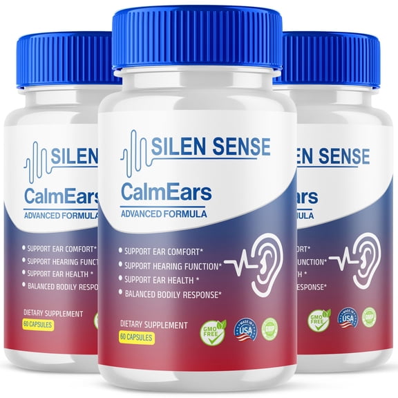 Silen Sense CalmEars Advanced Hearing Support Pills Natural Ear Health Support 180 Capsules