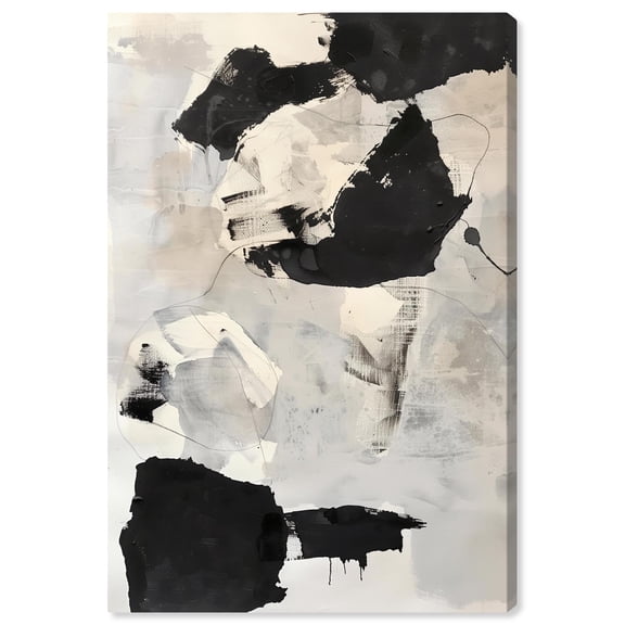 Silence Canvas Muted Abstract Wall Art by Art Remedy, Gallery Wrapped, 24" x 36"