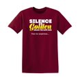 thumbnail image 1 of Silence Is Golden Sarcastic Humor Graphic Tees Gift For Mens Novelty Funny T Shirt, 1 of 5
