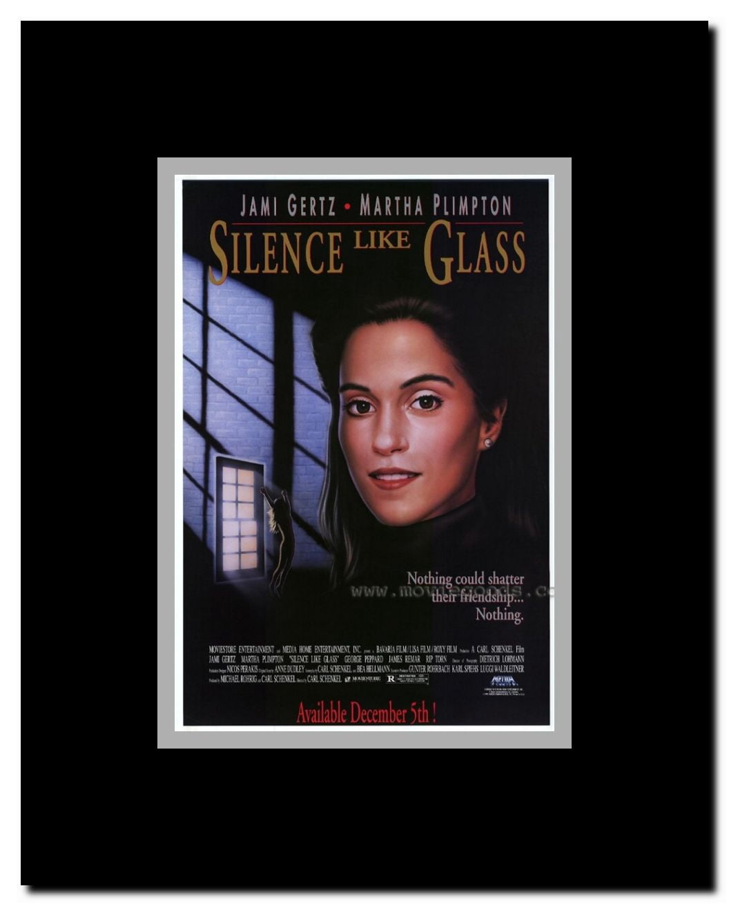 Silence Like Glass Framed Movie Poster