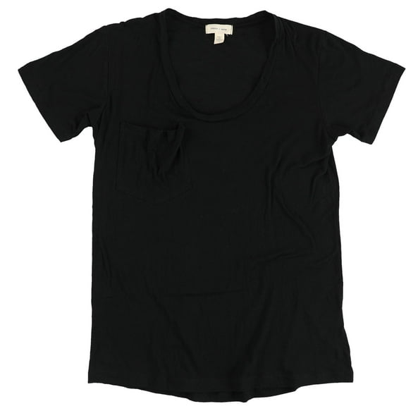 Silence   Noise Womens Solid Basic T-Shirt, Black, Small