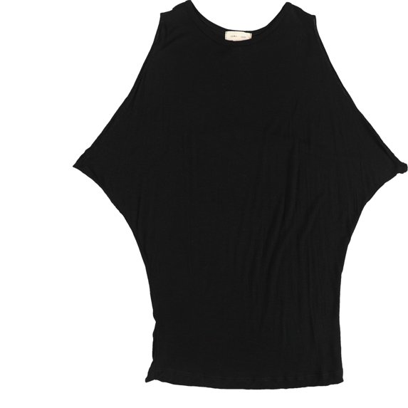 Silence + Noise Womens Solid Basic T-Shirt, Black, X-Small