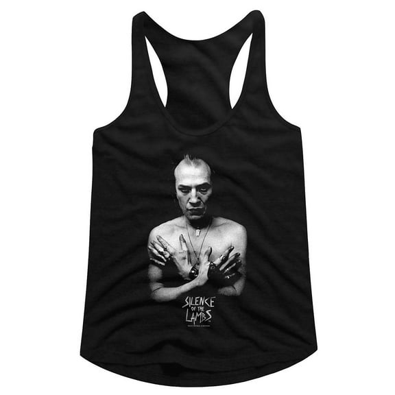 Silence Of The Lambs Glam Shot Black Women's Slim Fit Racerback Tank Top S