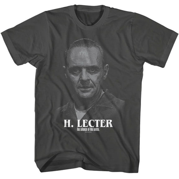 Silence Of The Lambs H Lecter Portrait Smoke Adult S/S Tshirt Xl