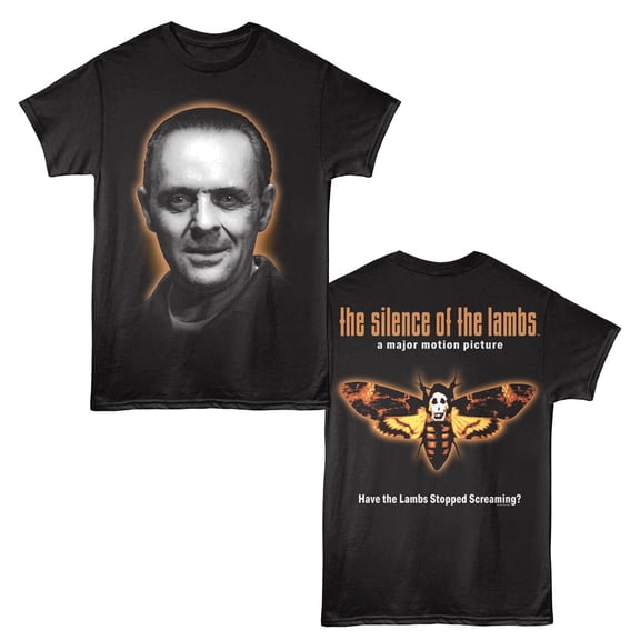 Silence of the Lambs Hannibal Extreme Close-up Men's T Shirt (Black, AdultM)