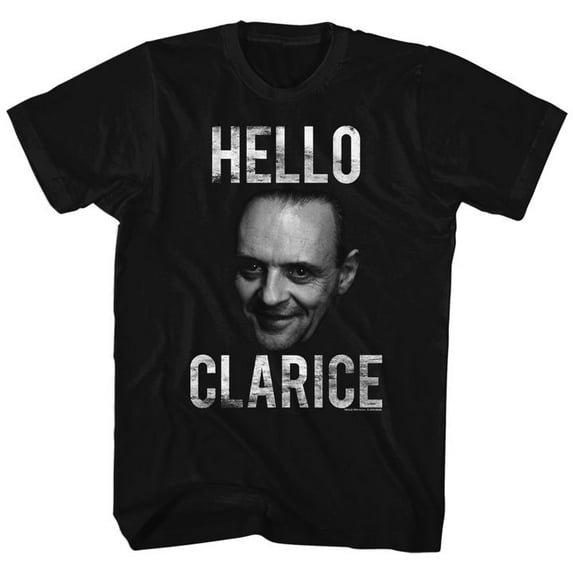 Silence Of The Lambs Hello Clarice Black Adult T-Shirt 4Xl