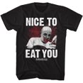 Silence Of The Lambs Movie T-Shirt NICE TO EAT YOU Mens Black Cotton SM