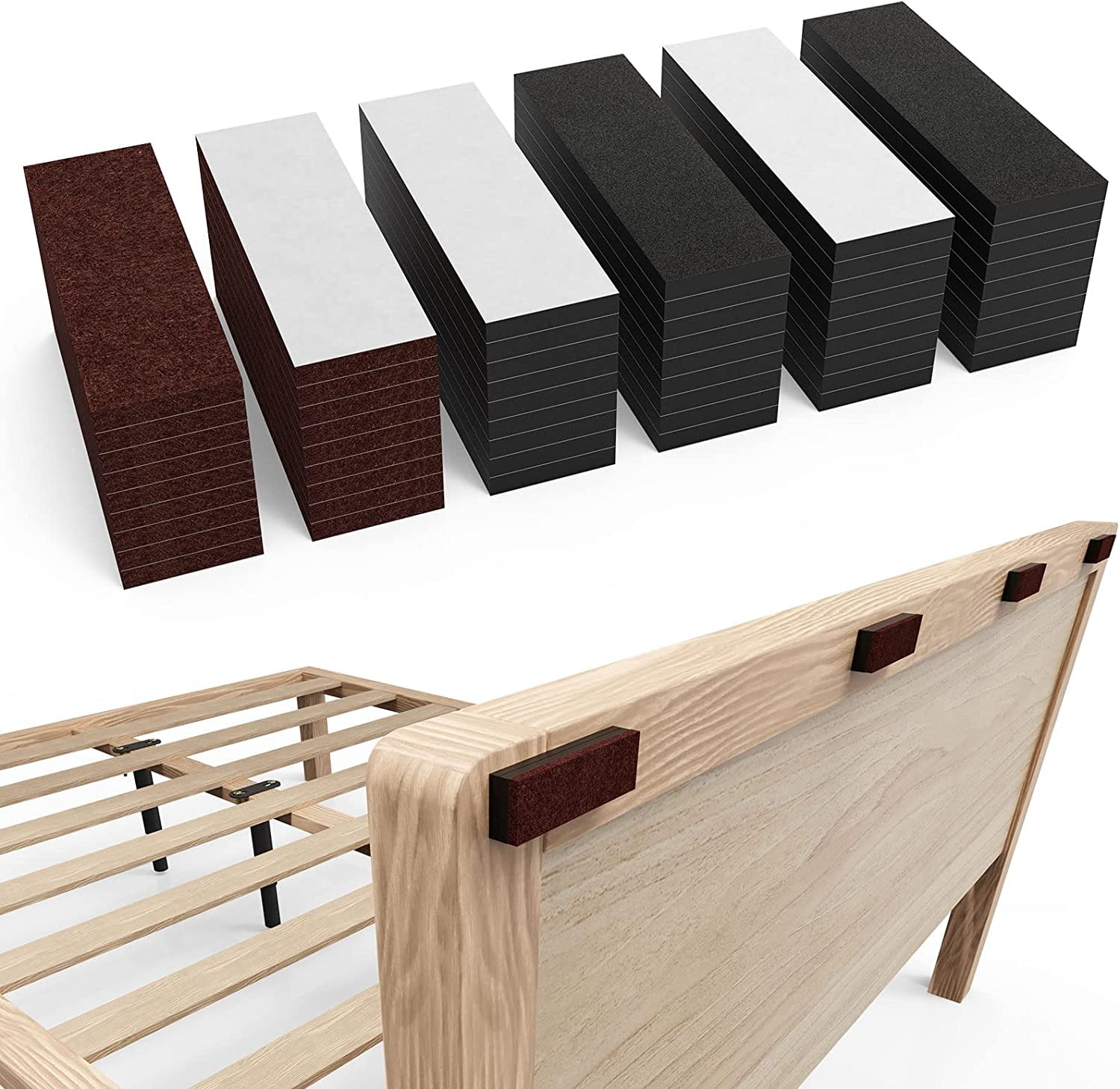 Silence Your Squeaky Bed with 54PCS Felt Furniture Pads Anti