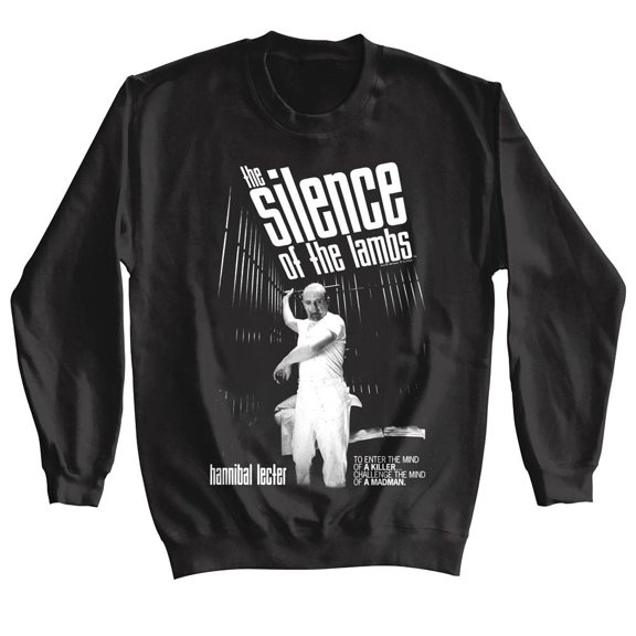 Silence of The Lambs Cell Attack Sweater (Black, AdultM)