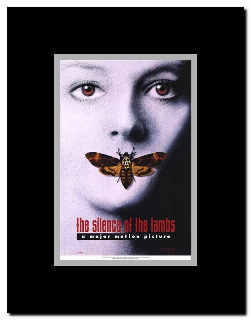 Silence of the Lambs Framed Movie Poster