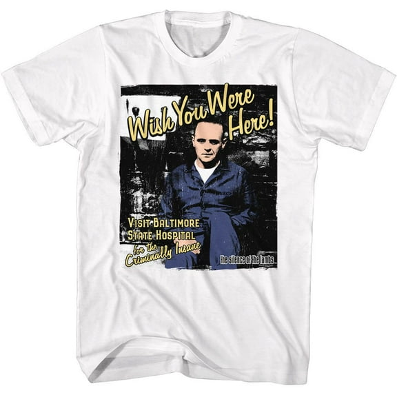 Silence of the Lambs Hannibal Cell White Adult T-Shirt