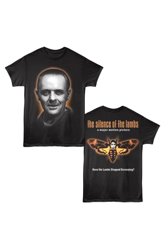 Silence of the Lambs Hannibal Extreme Close-up Men's T Shirt (Black, Big&Tall3XLT)