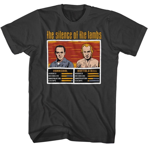 Silence of the Lambs Hannibal vs Bill Smoke Adult T-Shirt