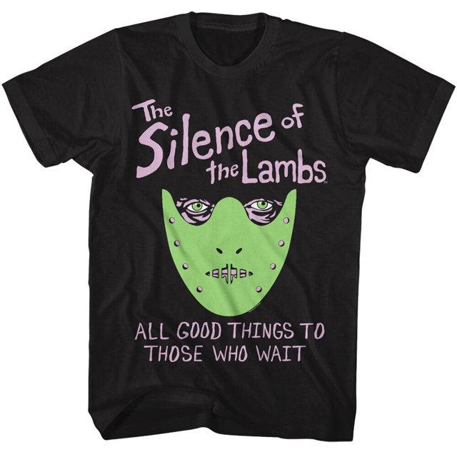 Silence of the Lambs Movie TShirt 1991 All Good Things Come Black