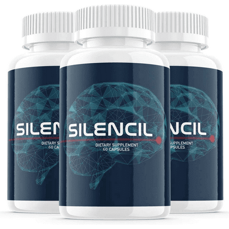 Silencil Premium Silencil Tinnitus Support Relief Supplement Capsules (3 Bottles, 180 Capsules)