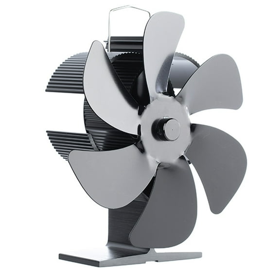 Silent 6B1adeHeat Powered Wood Stove Fan Efficient Heat Distribution Wood