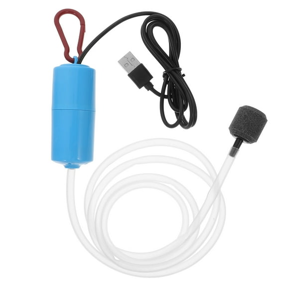 unbranded USB Mini Air Pump Quiet Fish Tank Oxygen Pump Aquarium Air Pump for Fish Tank Silent Portable Aquarium Aerator Easy to Charge Ideal for Fish