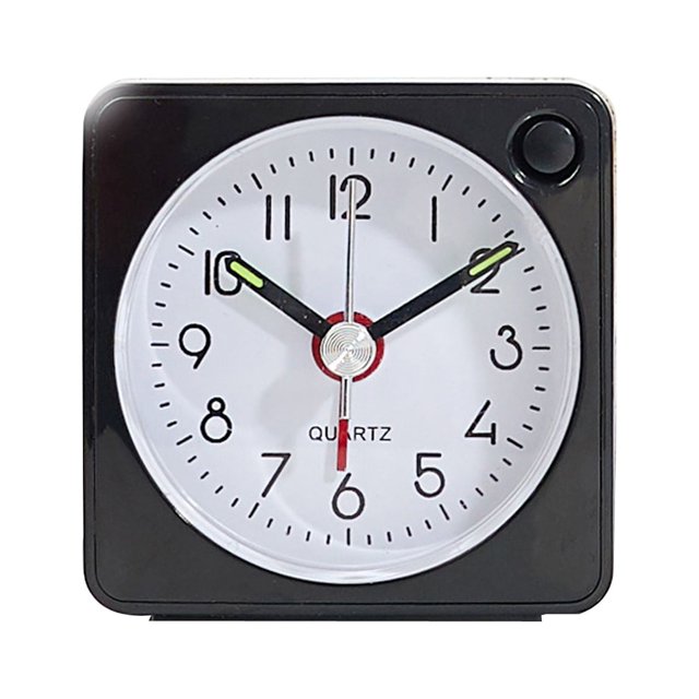 Silent Alarm Clock, No Ticking Battery Powered Large Display Analogue Clocks with Snooze and