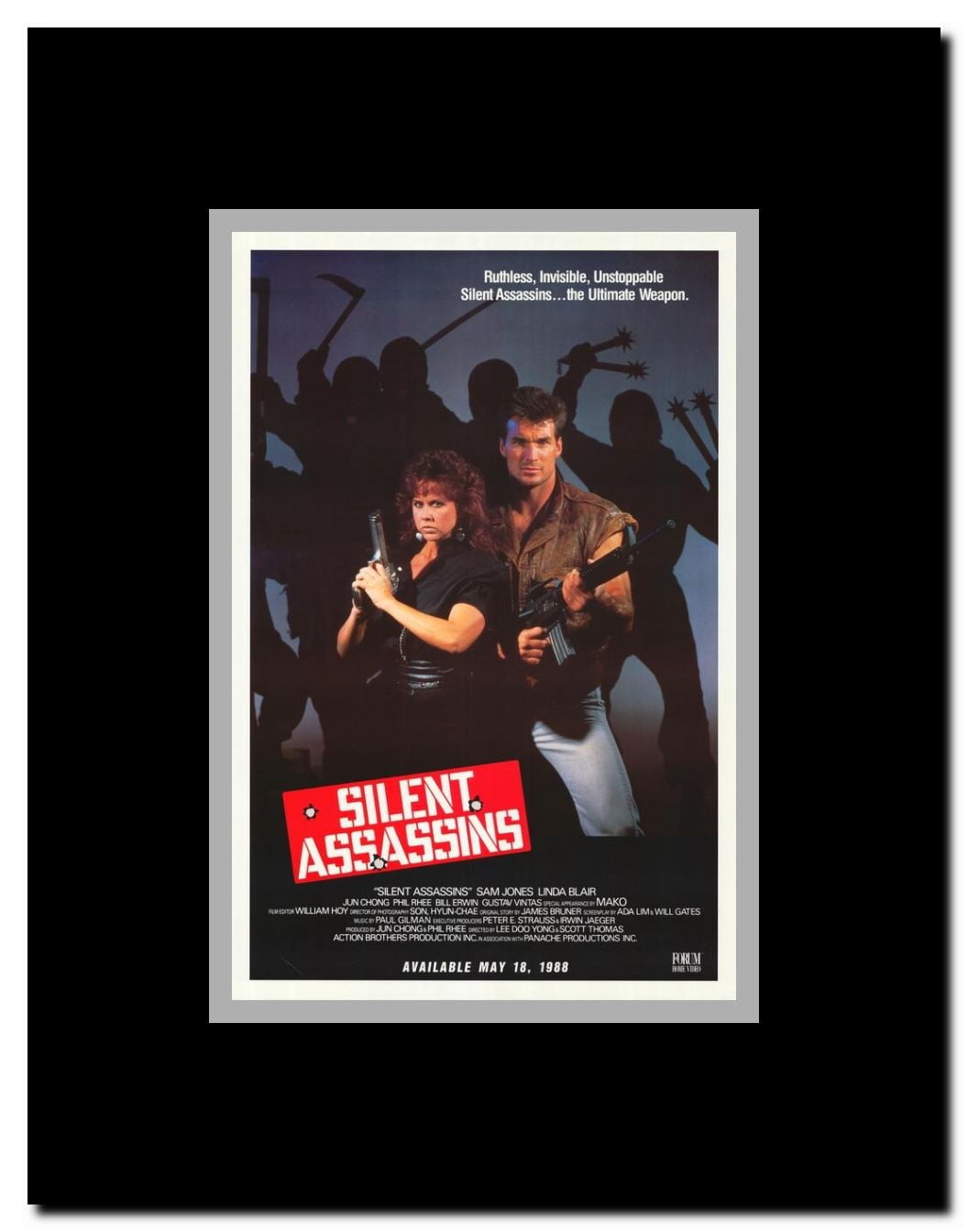 Silent Assassins Framed Movie Poster