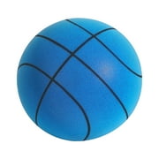 Silent Basketball, 2025 New Silent Basketball Dribbling Indoor Foam Training Ball, Quiet Bounce No Noise Basketball Blue,8inch/21cm