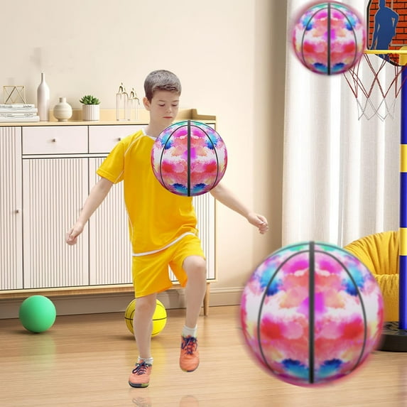 Silent Basketball Dribbling Indoor, 7.08in/18cm Foam Basketball Indoor Training Ball, Silent Bouncing Basketball, Training Foam Ball, Christmas Gift for Kids