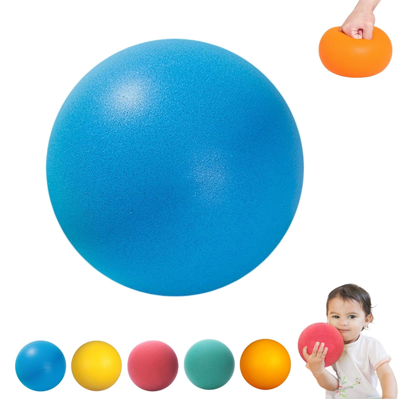 Silent Basketball Dribbling Indoor Indoor Training Foam Ball Uncoated