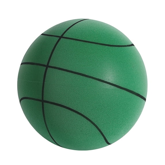 Silent Basketball Dribbling Indoor, No Noise Airless Basketball for Various Indoor Activities, Indoor Basketball with Hoop for Various Dribble Dream (Size 21cm)