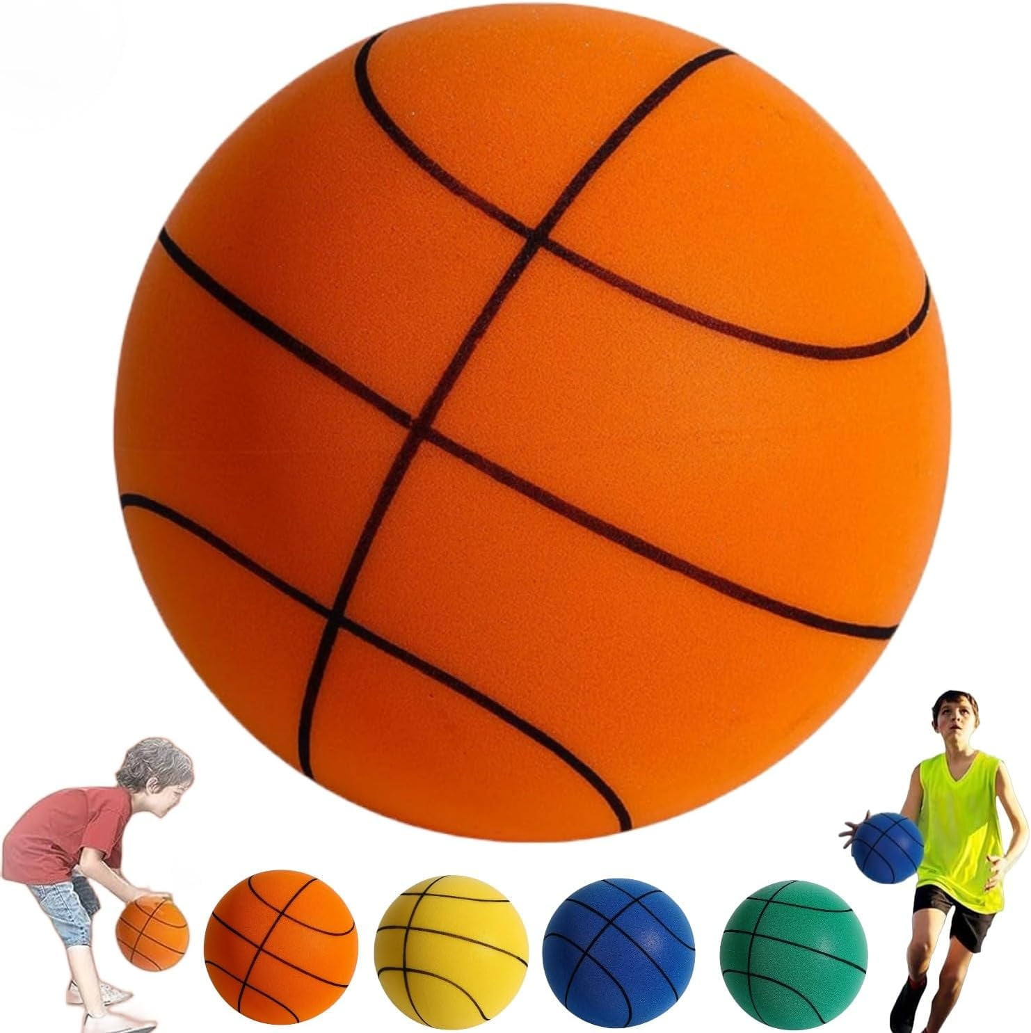  Wmool Silent Basketball Dribbling Indoor, Quiet Basketball  Indoor Training, Uncoated High-Density Foam Ball, Soft, Flexible,  Lightweight, and Easy to Grip Quiet Ball for Various Indoor Activities :  Toys & Games