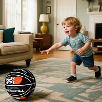 Silent Basketball for Home Play, Quiet Basketball, Indoor No Noise Foam Basketballs with Cover, HigherBounce Soundless Basketballs for Quiet Dribbling and Indoor Training 1PCS