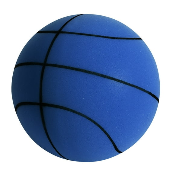 Silent Basketball- Indoor Silent Basketball High-Resilience Mute Dribbling Basketball Lightweight Basketball for Dribbling and Indoor Training (Dark Blue 8.27 inches)