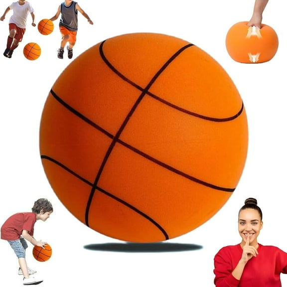 Silent Basketball, NOGIS Quiet Basketball Dribbling Indoor, The Handleshh Silent Basketball, Hushhandle Silent Foam Basketball, Indoor Training Foam Ball No Noise No Sound Basketball