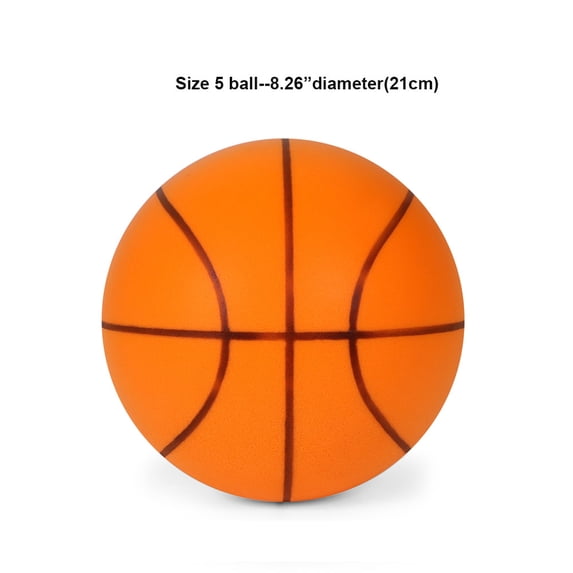 Leiser Basketball – Silent Ball Mit 3D-PU-Oberfläche, Geräuschlos, 21/24 Cm, In Orange, Blau, Grün, Pink, Für Kinder, Jugendliche & Erwachsene