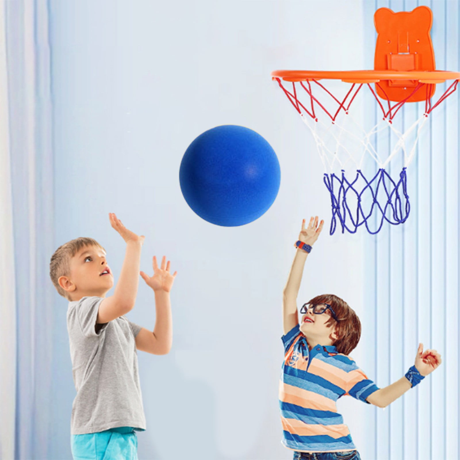 Silent Basketball Set Indoor Basketball Hoop For Kids And Toddlers ...